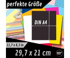100 lapų A4 spalvoto popieriaus rinkinys, 10 spalvų, 130 g/m²