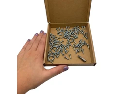 100 vnt. cinkuoti plokščiagalviai medvaržčiai 3.5x13 mm