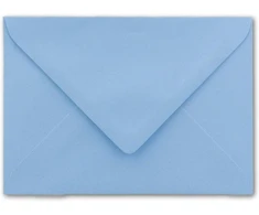 100 vnt. Din C6 vokų šviesiai mėlyni 11,4 x 16,2 cm 90 g/m² su drėgnu klijavimu pašto vokai be langelio idealiai tinka kalėdiniams atvirukams kvietimams iš Glüxx-agent