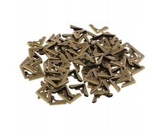 100 vnt. metalinis knygos albumas, nuotraukų albumas, meniu kampai 18x18x3mm