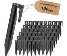 100 vnt. žemės kuoliukų robotų vejapjovių ribojimo laidams, žemės inkarai, plastikiniai žemės vinys, žemės kabliukai, vinys vejos roboto ribojimo laidui, tvirti žemės smaigai, vejapjovė