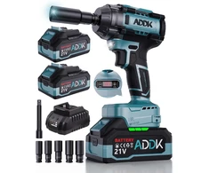 1000n.m akumuliatorinis smūginis veržliasukis 21 V 2 x 4.0 Ah akumuliatoriai bešepetinis smūginis veržliasukis 6 greičių transmisija 2600 Rpm rotacinis smūginis veržliasukis, elektrinis smūginis veržliasukis sunkvežimių automobilių padangų keitimui