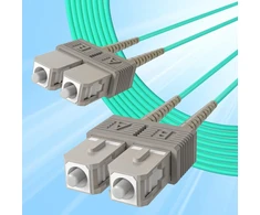 10gtek Sc-sc Om3 Duplex Pluošto Optinis Kabelis, 5m
