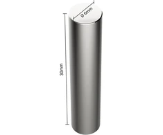 10x neodimio galios magnetas sidabrinis itin stiprus ilgas skersmuo 6 x 30 mm ilgi stiprūs magnetai super magnetas klijų jėga apytiksl. 1,7kg magnetai skirti lentai, skelbimų lentai, magnetinei lentai, dirbtuvėms