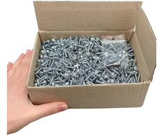 (1100 vnt. pakuotė) galvanizuoto plieno 4,5 x 16 mm medvaržčiai metaliniai varžtai modifikuota santvaros galvutė savaime įsisriegiantys (1100, 4,5 x 16 mm)