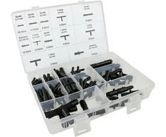 113 dalių daugiafunkcinių žarnų jungčių rinkinys, priekinio stiklo ploviklio jungtis, valytuvo žarnos remonto komplektas, automobilio žarnos jungtis, tiesus T Y formos reduktorius drėkinimo jungčiai