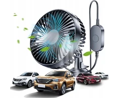 12-24v Automobilinis Usb ventiliatorius 3 greičių