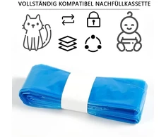 12 įdėklų, skirtų sauskelnių dėžei, suderinami įdėklai, skirti dress up xl classic xl (su visų tipų įdėklais)
