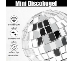 12 mini disko kamuoliukų rinkinys, disko kamuolys, mažas, disko kamuolio dekoracija, atspindintys disko veidrodiniai kamuoliukai, disko mini dekoravimo kamuoliukai, "pasidaryk pats" dekoracijos, tinkami kalėdų eglutėms, pyragams, šviestuvams, vakarėliams