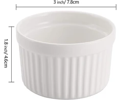 12 vnt. keraminiai sufle indai – 120 ml