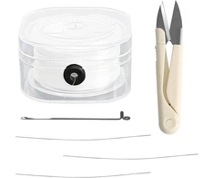 Laikrodis 120 metrų elastinga juostelė apyrankėms, 0,6 mm skaidrus elastingas nailono virvelės dirželis apyrankėms, elastinga juostelė apyrankėms, atspari plyšimui, skirta "pasidaryk pats" amatams, karoliukų papuošalams, papuošalų gamybai, vėriniams