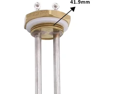 12v 200w nerūdijančio plieno šildytuvas 1.25" (dn32) skersmuo 41.91mm Bsp kasetinis šildytuvas žalvario flanšas su silikoniniu žiedu