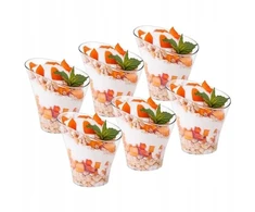 12x Mini desertinės taurės užkandžiams, rinkinys