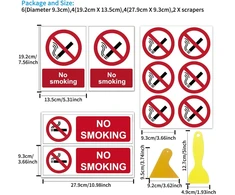 14 vnt. ženklas „nerūkyti“, 3 stiliai, lipdukas „šiose patalpose“, pastatas, parduotuvė, viešbutis, baras, kavinė, savaime prisitaikantis su 2 įbrėžimais