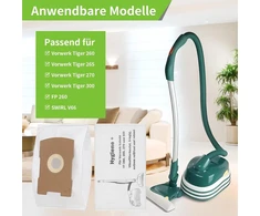 15 dulkių siurblių maišelių rinkinys Vorwerk Tiger Vt 300/260/265/270