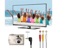 1.5 m 3.5 mm lizdas į Rca kištukinį vaizdo kabelį, suderinamas su Sony Tv Tcl Tv
