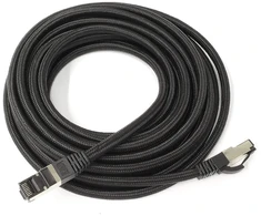 1,5 m - juodos spalvos medvilninis cat 6a patch kabelis juodas - 10 vnt. tinklo kabelio audinio medvilninis apvalkalas cat 6 a kabelis rj 45 lan ethernet patch kabelis 500 mhz 10 gb s - 10 x 1,5 m