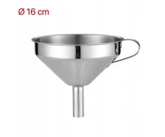 Ø16*7cm metalinis nerūdijančio plieno piltuvėlis su virtuvine rankena