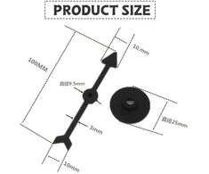 18 dalių rodyklių žaidimo rodyklės suktukas, 10 cm plastikinis rodyklės suktukas, stalo žaidimo suktukas, plastikinis rodyklių suktukų rinkinys, skirtas žaidimams ir mokymui (6 spalvos)