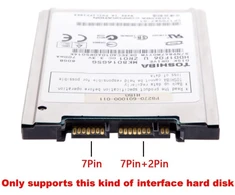 1.8" Micro Sata į 2.5" Sata Ssd/hdd dėklas nešiojamam kompiuteriui