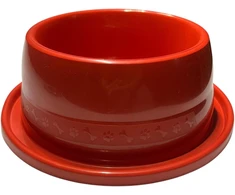 1900 ml dubenėlis šunims nuo skruzdėlių, šėrimo dubenėlis šunims, vandens dubenėlis šuniukams ir mažiems šunims, dubenėliai augintiniams (raudonas)