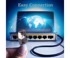 1attack.de 1 m Cat 8.1 Lan tinklo kabelis (5 vnt. pakuotė) Cat 8 Ethernet kabelis su Rj45 jungtimi, plonas ir siauras, 40 Gbps perdavimo sparta, juodas, 1.0 m
