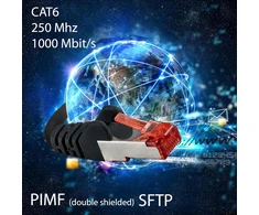 1attack.de 1m - 5 vnt. - Cat6 Ethernet Lan kabelis Rj45 - baltas - didelės spartos tinklo kabelis transliacijai, žaidimams, televizoriui ir kompiuteriui - stabilus ir patvarus - puikiai tinka namų tinklui ir biurui