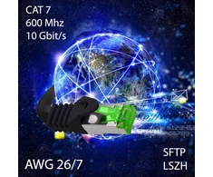 1Attackde Cat7 tinklo kabelis - cat 7 ethernet kabelis, tinklo / interneto / dsl / modemo / maršrutizatoriaus / hub patch kabelis, lan kabelis, raw kabelis, 10 gb/s (s-ftp pimf), patch kabelio rinkinys su rj 45 jungtimi, cat.6a
