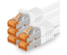 1attack.de Cat.7 tinklo kabelis Cat7 ethernet kabelis patch kabelis tinklo Lan kabelis Cat.7 neapdorotas kabelis 10 gb/s (sftp pimf lszh) rinkinys su rj45 jungtimi cat.6a