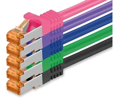 1attack.de Cat.7 tinklo kabelis Cat7 ethernet kabelis Patch kabelis tinklo Lan kabelis Cat.7 neapdorotas kabelis 10 Gb/s (sftp Pimf Lszh) rinkinys su Rj45 jungtimi Cat.6a