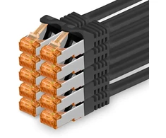 1attack.de Cat.7 tinklo kabelis Cat7 ethernet kabelis patch kabelis tinklo Lan kabelis Cat.7 neapdorotas kabelis 10 Gb/s (sftp Pimf Lszh) rinkinys su Rj45 jungtimi Cat.6a