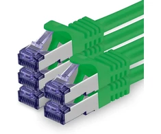 1attack.de Cat.7 tinklo kabelis, Cat7 Poe+ ethernet kabelis, tinklo / interneto / Dsl / modemo / maršrutizatoriaus / šakotuvo patch kabelis, Lan kabelis, neapdorotas kabelis, 10 Gb/s (sftp Pimf), rinkinys: patch kabelis su Rj 45 jungtimi, Cat.6a