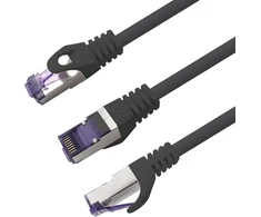 1attack.de Cat.7 tinklo kabelis, Cat7 Poe+ ethernet kabelis, tinklo / interneto / Dsl / modemo / maršrutizatoriaus / hub patch kabelis, Lan kabelis, neapdorotas kabelis, 10 Gb/s (sftp Pimf), rinkinys: patch kabelis su Rj 45 jungtimi, Cat.6a