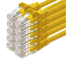 1attack.de tinklo kabelis Cat.6 - (rinkinys) - Cat6 Ethernet Lan kabelis 1000 Mb/s (poe) Patch kabelis, suderinamas su Cat.5 Cat.6a Cat.7