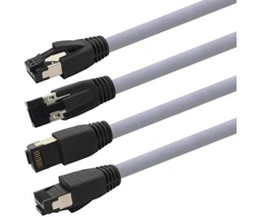 1conn 2 m cat8 gigabitinis eterneto tinklo kabelis 40 gb s ftp lszh cat 8 duomenų kabelis rj45 pilkas - 10 vnt. pakuotė 2 m