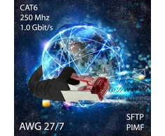 1conn cat6 tinklo kabelis 50 m baltas ethernet kabelis lan kabelis cat6 lan tinklo kabelis sftp pimf patch kabelis 1000 mbit/s
