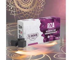 1kg Premium kokosų anglis Rza, 26 vnt., natūrali kokosų lukštų anglis, aukštos kokybės kokosų anglies kubeliai, grilio ir anglies briketai