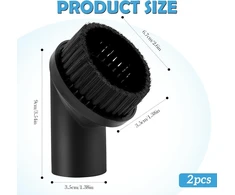 2 dulkių šepečių rinkinys 35 mm dulkių siurblio antgaliai, dulkių siurblio priedas, automobilio dulkių siurblio šepetys, dulkių siurblio antgalis, baldų šepetys, dulkių siurblio šepečio priedas, kilimų antgalis, apvalus