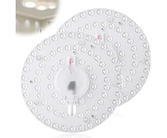 Lubinis šviestuvas 2 Led modulių konvertavimo rinkinys: 24 W modulis lubiniams šviestuvams, konvertavimo plokštė su laikomaisiais magnetais, modernizuota Led plokštė lubiniam šviestuvui, žiedinis modulio žiedinis šviestuvas, skersmuo 19,2 cm, balta 6000 K