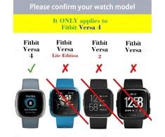 [2 pakuotė] dėklas, skirtas fitbit versa 4 / sense 2 ekrano apsaugai, pilnai apsaugantis buferis, minkšti tpu priedai - [skaidrus+permatomas]