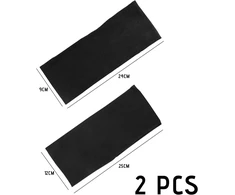 2 Plaukų juostos: 9 cm ir 12 cm pločio, prakaitą sugeriančios