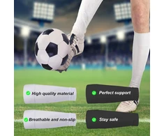 2 poros vaikiškų futbolo kojinių, futbolo blauzdų apsaugų kojinės, futbolo kojinės, elastiniai rankogaliai kojinės vaikams, berniukams, vyrams, futbolo kojinės, kvėpuojančios sportinės kojinės, futbolo kojinės, juodos/baltos
