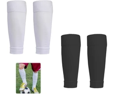 2 poros vaikiškų futbolo kojinių, futbolo blauzdų apsaugų kojinės, futbolo kojinės, elastiniai rankogaliai kojinės vaikams, berniukams, vyrams, futbolo kojinės, kvėpuojančios sportinės kojinės, futbolo kojinės, juodos/baltos