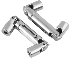2 vienetų pavaros velenas Rc sunkvežimiui, metalinis pavaros velenas, skirtas Wpl 1/16 Rc mastelio karinio sunkvežimio atnaujinimui, pakaitiniai Rc priedai