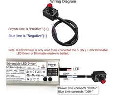 2 vnt. 0-10v Led reguliatorius su rankenėle, Pwm pritemdymui
