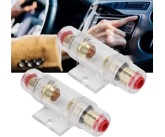 2 vnt. automobilio audio agu saugiklio laikiklis, automobilio audio saugiklių dėžutė su 60a 80a saugiklio laikikliu, skirtas 4 6 8 gabarito laidams 12-24 v