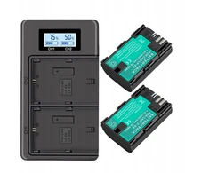2 vnt. Baterija Lp-e6 Lp-e6n + Usb Lcd įkroviklis Canon Eos 5ds R 5d Mark Ii fotoaparatui