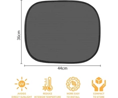 2 vnt. saulės apsaugos automobiliui kūdikiams, 46 x 36 cm saulės apsauga automobiliui kūdikiams su uv apsauga, automobilio apsauga nuo saulės vaikams, kūdikiams, naminiams gyvūnams, sertifikuota uv apsauga (46 x 36 cm)