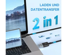 2 vnt. Usb C kabeliai 5m, Usb A į Usb-c įkrovimo ir duomenų sinchronizavimo laidas