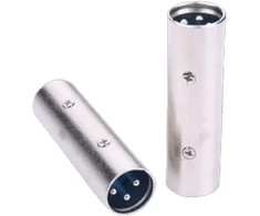 Stiprintuvas 2 vnt. Xlr Male į Male adapteris garso mikrofonui